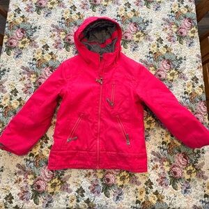 Kids Dark  Pink Firefly Ski Jacket